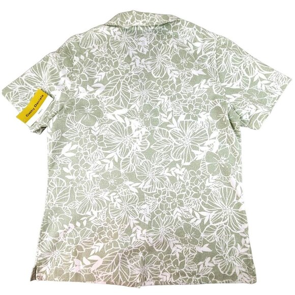 Cathy Daniels Womens Top Green Floral Print Blouse size Small NWT  JH1321 - Picture 2 of 4